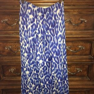 EUC ☆ Jessica Simpson ☆ blue leopard skirt